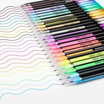 48 Gelstifte inkl Glitzer Metallisch Pastell und Neon - 55 Geschenke für besonders kreative Kinder jeden Alters