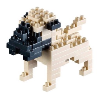 3D Nano Puzzle Mops - Geschenke für Hunde und Hundenarren