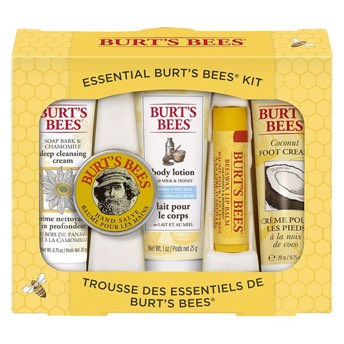 Burts Bees Geschenkset mit 5 Produkten in Reisegre - 