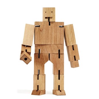 Cubebot Puzzle Roboter aus Holz - 