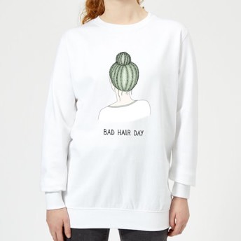 Damen Sweatshirt Bad Hair Day - Coole Kaktus Geschenke