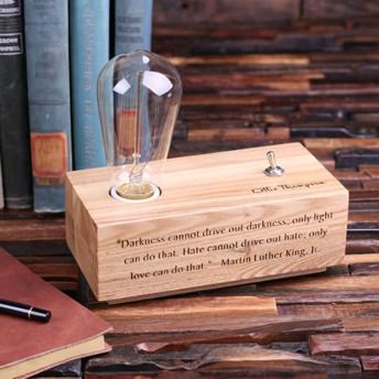 Edison Lampe mit persnlicher Gravur - Personalisierte Geschenke für Deine Liebsten