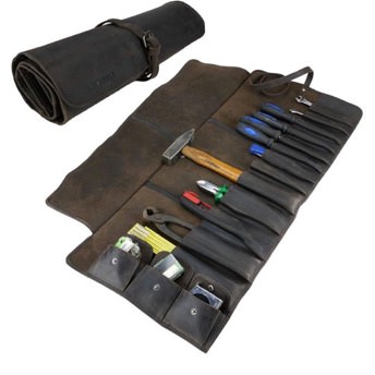 Handgemachte Werkzeugtasche aus echtem Leder - 40 Geschenke für Handwerker