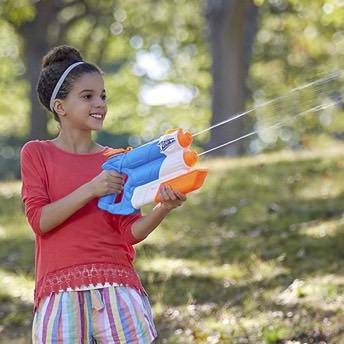 Super Soaker Twin Tide Wasserpistole mit doppelter  - Originelle Geschenke für 5 bis 6 Jahre alte Mädchen