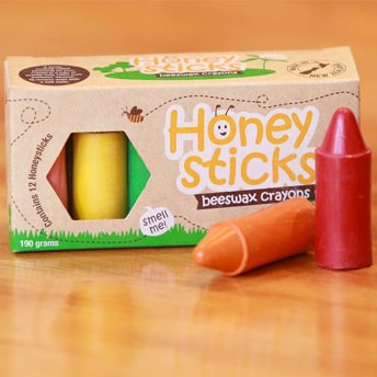 Honeysticks Reine Bienenwachs Buntstifte fr Kleinkinder - Geschenke für 1 bis 2 Jahre alte Jungen