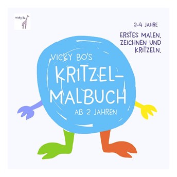 KritzelMalbuch ab 2 Jahre - 41 Geschenke für 1 bis 2 Jahre alte Mädchen