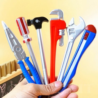 6 tlg KugelschreiberSet im WerkzeugDesign - Geschenke für Handwerker