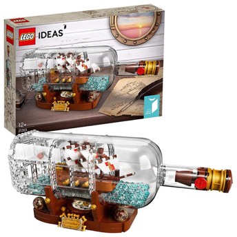 LEGO Ideas 21313 Schiff in der Flasche - LEGO Geschenke für Erwachsene