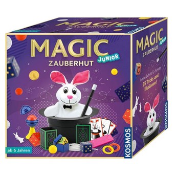Magic Zauberhut Junior mit 35 einfachen Zaubertricks - Geschenke für 5 bis 6 Jahre alte Jungen