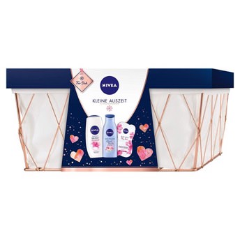 NIVEA Pflegeset Kleine Auszeit im Badezimmerkorb - 25 Beauty, Pflege und Kosmetik Geschenke für Frauen