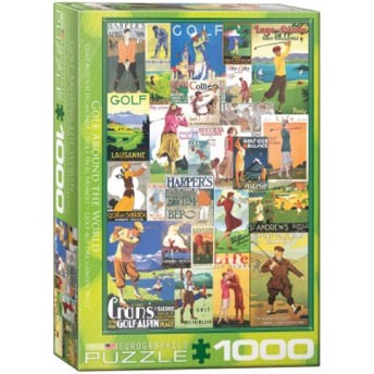 Puzzle Golf Around the World mit 1000 Teilen - 40 originelle Geschenke für Golfer