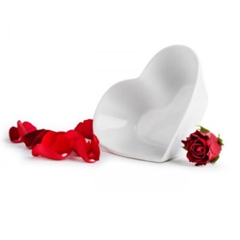 Sagaform Sweetheart Konfektschssel in wei - Originelle Valentinstag Geschenke für Frauen