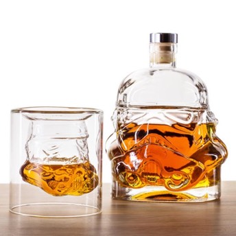 Star Wars Stormtrooper Whiskey Glas und Karaffe - Originelle Whiskey Geschenke