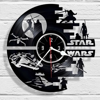 Star Wars Wanduhr aus einer Vinyl Schallplatte - Das Imperium schenkt zurück: 52 originelle Star Wars Geschenke für echte Fans