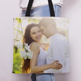 Stofftasche randlos bedruckt mit Deinem Lieblingsfoto - Personalisierte Geschenke für Deine Liebsten