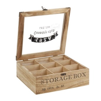Teebox aus Holz im Landhausstil - 20 einzigartige Geschenke für Teetrinker