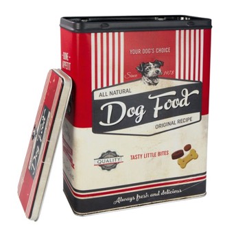 NostalgicArt Vorratsdose Dog Food Original Receipe - 59 Geschenke für Hunde und Hundenarren