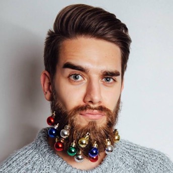 Weihnachtlicher Bartschmuck - 29 coole Geschenkideen für Männer mit Bart