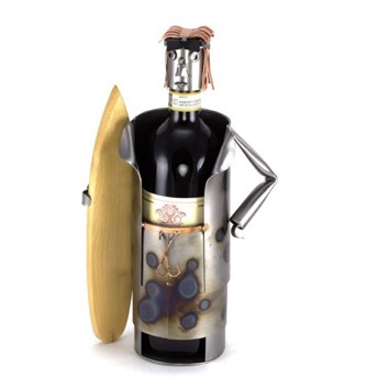 Weinflaschenhalter Surfer - Coole Geschenke für Surfer