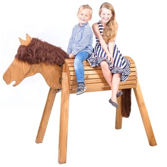 XXL Holzpferd handgefertigt in Deutschland - Originelle Geschenke für 5 bis 6 Jahre alte Mädchen