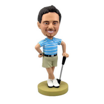 3D Comicfigur vom Foto Stolzer Golfer - Personalisierte Geschenke für Deine Liebsten