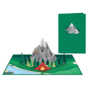 3D PopUp Karte fr Kletterer Bergsteiger und Boulderer  - 34 coole Geschenke für Kletterer