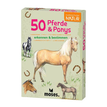 Expedition Natur 50 Pferde und Ponys Bestimmungskarten - 36 originelle Geschenke für Reiter und Pferdeliebhaber jeden Alters