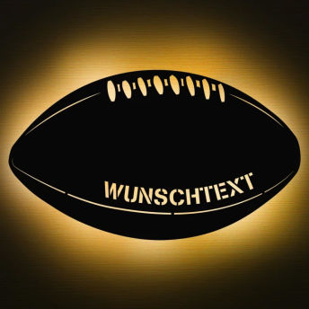 Personalisierte American Football Wandlampe - 37 originelle Geschenke für American Football Fans