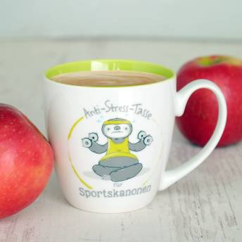 AntiStress Tasse fr Sportskanonen - Coole Geschenke für sportliche Frauen