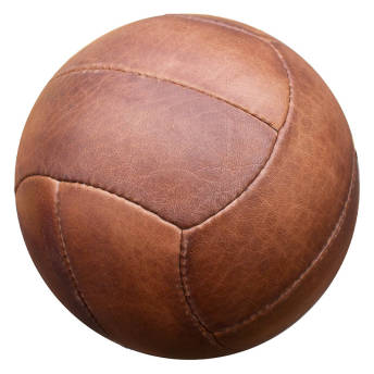 Authentischer LederFuball im Stil der 30er Jahre - Originelle Geschenke für erwachsene Fußballer und Fußballfans