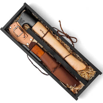 Geschenkset aus Axt mit kurzem Stiel UHC Jagdmesser - Geschenke für Jäger, die garantiert ein Volltreffer sind