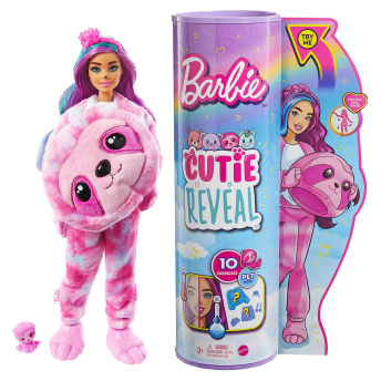 Barbie Cutie Reveal Puppe mit FaultierKostm - 21 originelle Barbie Geschenke und Barbie Merch für Fans jeden Alters