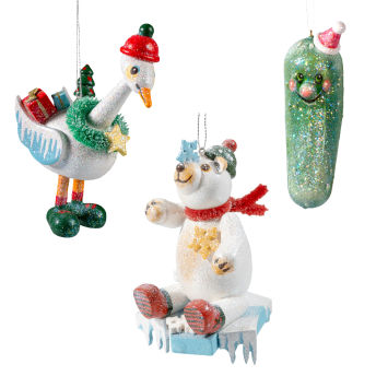 Frosty BaumschmuckSerie aus Holz - 33 originelle Deko- und Geschenkideen für die Weihnachtszeit