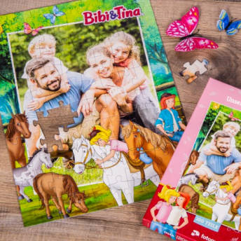 Tolles BibiTina Kinderpuzzle mit eigenem Foto - 127 personalisierte Geschenke für Deine Liebsten