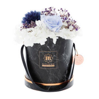 Black Marble Infinity Bouquet aus getrockneten Blumen - Aufmunternde Gute Besserung Geschenke zur Genesung