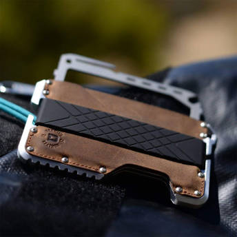 Dango Tactical Wallet aus echtem Leder mit Multitool und  - 