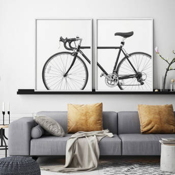 Zweiteiliger Fahrrad Kunstdruck verschiedene Gren - 83 einzigartige Geschenke für Fahrradfahrer