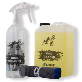 Fahrrad Reinigungsset mit Sprhflasche und Mikrofasertuch - 