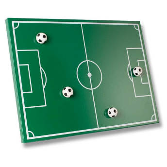 Fuballfeld Magnettafel mit 4 Fuball Magneten - Coole Geschenke für Fußballbegeisterte Jungs