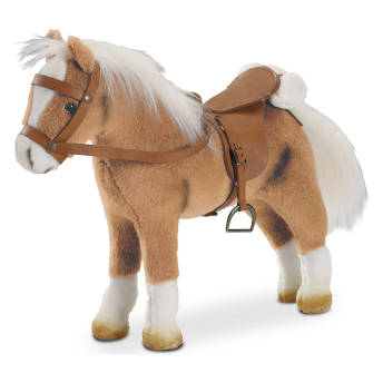 Gtz PferdePuppe mit Sattel Zaumzeug und Picknickdecke - 32 originelle Geschenke für Reiter und Pferdeliebhaber jeden Alters