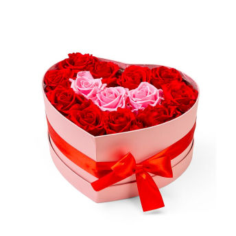 Haltbare InfinityRosen in Herzbox - 43 romantische Geschenke zum Valentinstag für Sie