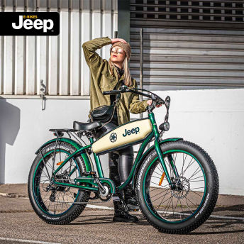 Jeep Cruise EBike im Retro Style - 83 einzigartige Geschenke für Fahrradfahrer
