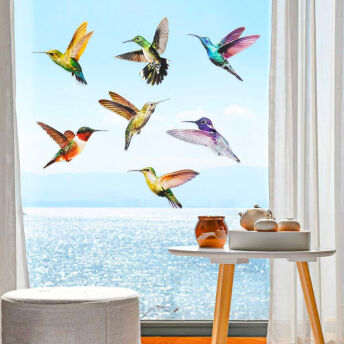 Selbstklebende Kolibri Fensterbilder 16 Stck - 32 originelle Geschenkideen für Bird Watcher und Vogelfreunde