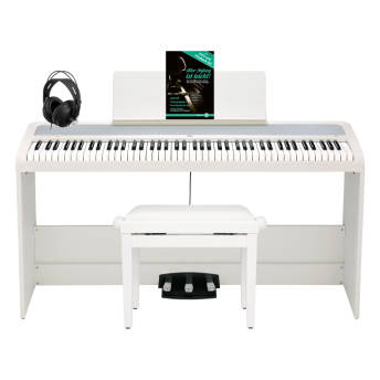 Korg B2SP WH Digitalpiano Deluxe Set in wei - Coole Geschenke für Musiker & Musik-Begeisterte