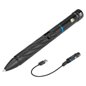 Robuster Kugelschreiber mit heller Taschenlampe - 73 Geschenke für Technikbegeisterte