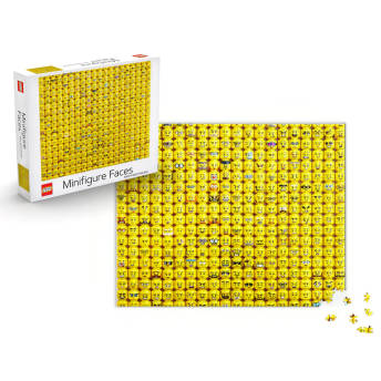 Lego Minifigure Faces Puzzle mit 1000 Teilen - 52 originelle Puzzle Geschenke für Puzzle Fans jeden Alters