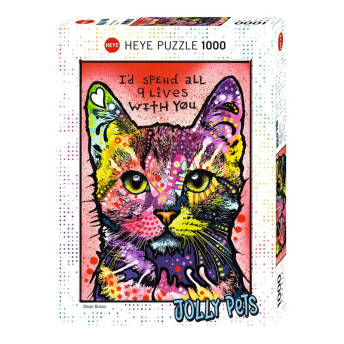 Moderne Kunst Katzenpuzzle mit 1000 Teilen - 52 originelle Geschenke für Katzenfreunde (und ihre Katzen)