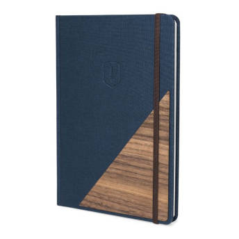 Edles Ocean Notebook mit Holzdetails - 
