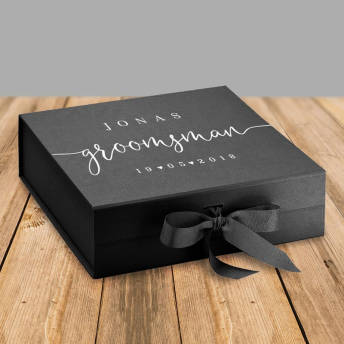 Personalisierte Geschenkbox fr Trauzeugen Groomsmen  - 27 originelle Geschenke für Trauzeugen und den Best Man