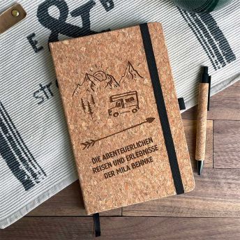 Personalisiertes Notizbuch fr Abenteurer mit Korkeinband - 45 originelle Geschenke für Wanderer und Naturfreunde